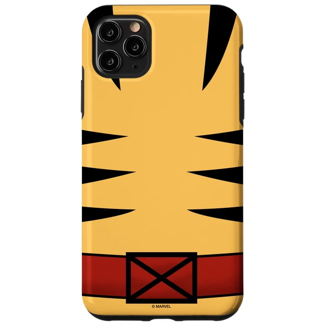 Funda para iPhone 11 Pro Max con uniforme de Wolverine de Marvel