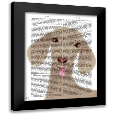 Fab Funky 12x14 Black Modern Framed Museum Art Print Titled - Funny Farm Goat 1 Book Print