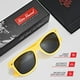 thumbnail image 4 of Gafas de sol polarizadas retro rebobinadas para hombres y mujeres - Gafas de sol clásicas con protección UV, 4 of 6
