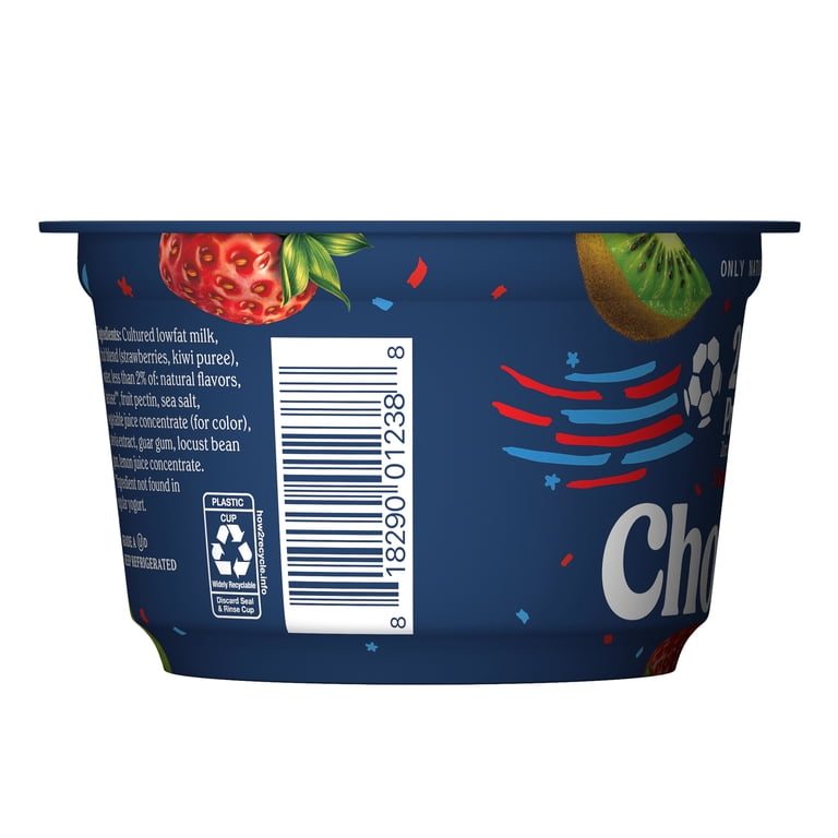 Chobani Greek Yogurt 20G Protein Low-Fat Strawberry Kiwi 6.7 oz