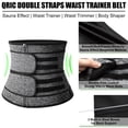 thumbnail image 3 of QRIC Mens Workout Waist Trainer Shapewear Neoprene Corset Sauna Sweat Trimmer Cincher Slimming Double Straps Belt, 3 of 6