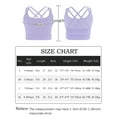 thumbnail image 7 of Happy Cherry Training Bras for Girls Racerback Kid Cotton Sports Bra Athletic Yoga Bralette Active Crop Top Ballet Gymnastics Dance Undershirt 7-8 Years Purple, 7 of 7