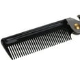 thumbnail image 4 of Greensen Folding Pocket Moustache Shaping Comb Stainless Steel Round Comb Teeth Beard Comb , Portable Beard Comb,Beard Comb, 4 of 8