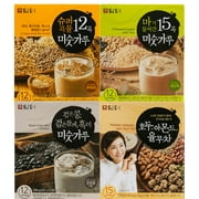 Damtuh Korean Assorted Best 4 Grain Powder Meal Replacement Shake Breakfast Simple Starter Misugaru 18g or 20g Total 51 Sticks