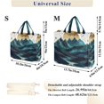 thumbnail image 2 of FORMRS Womens Corduroy Tote Bag Crossbody Shoulder Handbag with Pocket, Blue Mountains, 2 of 7