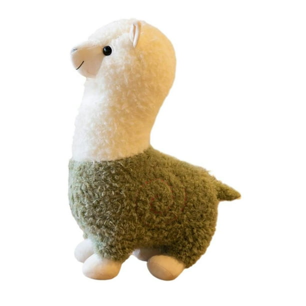 Alpaca de peluche, juguete para niños, lindo compañero, juguete suave Verde 35cm