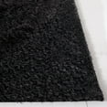 thumbnail image 3 of SAFAVIEH Hi-Lo Seamus Solid Shag Runner Rug, Black, 2'2" x 8', 3 of 8