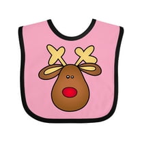 Inktastic Rudolph the Red Nose Reindeer Boys or Girls Baby Bib