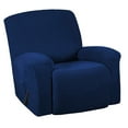 thumbnail image 3 of Housse Extensible pour Fauteuil Inclinable, Housse de Sofa, Meuble avec Bas Élastique, Housse Extensible en Jacquard Spandex pour Fauteuil Inclinable Bleu Foncé, 3 of 8