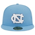 thumbnail image 2 of Men's New Era Light Blue North Carolina Tar Heels 59FIFTY Fitted Hat, 2 of 6