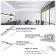 thumbnail image 4 of LUXRITE 6FT x 4IN Recessed Backlit LED Panel Light, 4CCT, 37W-60W Up to 6600LM, 110, Dimmable 120-277V UL Listed 2 Pack, 4 of 7