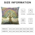 thumbnail image 5 of Autua Rainbow Detailed Painting Metaphysical Graphic Decorative Cushion Throw Pillow Cover for Home Aesthetic Decor 1PC 18x18in, 5 of 5