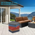 thumbnail image 6 of 8-Piece Patio Cushion Slipcovers for Outdoor Furniture Patio Sofa Couch Outside Zipper Design with 4 Seat Cushion Covers and 4 Back Covers, Suitable for Replacement Sofa Seat,BROWN, 6 of 14