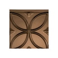 thumbnail image 6 of FASÄDE Rings Decorative Vinyl Backsplash Panel in Oil Rubbed Bronze (6X6 Inch Sample), 6 of 6