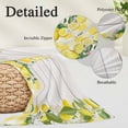 thumbnail image 2 of Lemon Gnomes Pillow Covers, Linen Long Throw Pillow Case, Summer Country Yellow Fruit Wooden Plaid Holiday Pillow Protector Decorative Cushion Cover for Living Room/Bedroom 12" x 20", 2 of 8