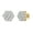 14KT Gold Plated, variant on 1/4 Carat Total Weight Lab-Grown Diamond Stud Earrings for Women | 925 Sterling Silver | 7-Stone Flower Shaped | Hypoallergenic Fine Jewelry | Prong Setting, Push Back Nut SI1 Clarity, F Color