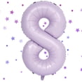 thumbnail image 1 of Globos con números Yeodong, 40 cm, color morado claro, 8, 1 of 6