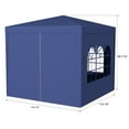 thumbnail image 7 of Outdoor Umbrellas 10'x10' Party Tent Outdoor Heavy Duty Gazebo Wedding Canopy + 4 Removable Walls ,Blue,Patio Shades, 7 of 7