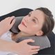 thumbnail image 3 of Inflatable Travel Neck Pillow Portable Sleep Nap Air Cushion Head Rest Suitable for Relax on Office Airplane, 3 of 5