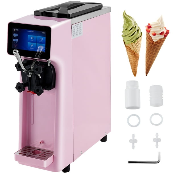 Vevor Commercial Ice Cream Machine 10 20l H Yield 1000w Countertop