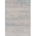 thumbnail image 2 of Mark&Day Washable Rugs, 6x9 West Terre Haute Global Taupe Area Rug, Blue Beige Carpet for Living Room, Bedroom or Kitchen (6'7" x 9', Machine Washable), 2 of 6