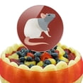 thumbnail image 5 of Acrylic Hooded Rat Cake Topper Party Decoration for Wedding Anniversary Birthday Graduation, 5 of 6