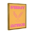 thumbnail image 4 of Stupell Industries Sunday Brunch Mimosas Food & Beverage Painting Gold Floater Framed Canvas Art Print Wall Art, 25 x 31, 4 of 10