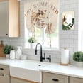 thumbnail image 5 of Beige Farm Animals Tie Up Curtains for Windows, Adjustable Balloon Window Shades, Vintage Cow Farmhouse Kitchen Window Treatments Adjustable Roll Up Curtain for Basement/Nursery 52"x45", 5 of 8