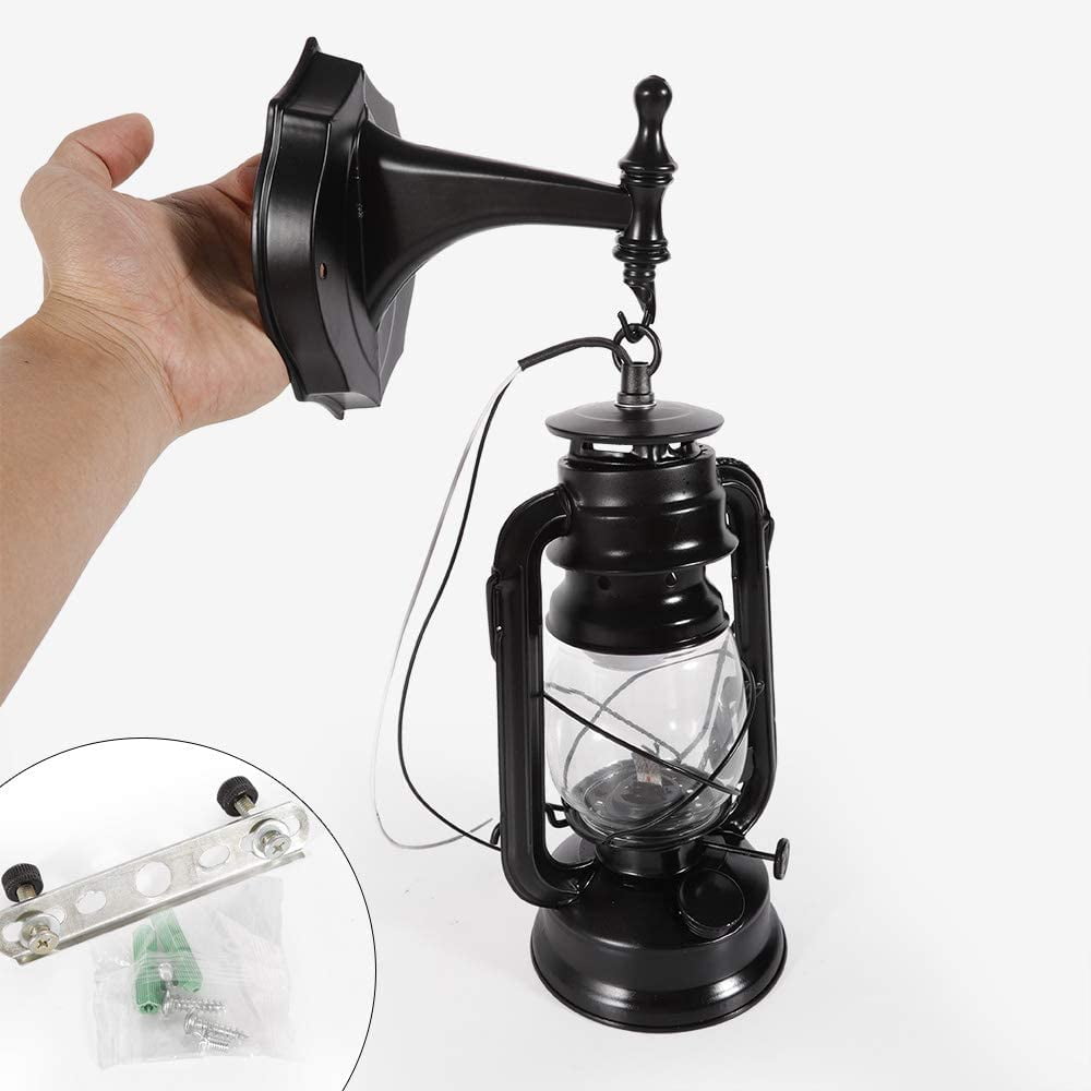 FETCOI, Retro Wall Light Fixtures Vintage Lamp  Outdoor Wall Light Wall Sconce with Glass-Like Shade Industrial