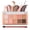 01 Peach, variant on Erinde 10 Colors Eyeshadow Palette Makeup with Professional Brush- Matte Shimmer Glitter Eye Shadow, High Pigmented, Naturing-Looking(#Sunset), 0.71.oz.