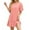 Pink, variant on Busydd Womens Summer Dresses Round Neck Short Sleeve Spring Dresses Solid Color Tiered Casual Dress Trendy Mini Sundresses for Women
