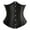 Black, variant on Corset Top for Women Pirate Corsets Shapewear Steampunk Corset Overbust(Brown,S)