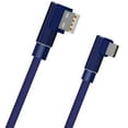 thumbnail image 1 of Double Elbow USB Cable 2A Sync Android/IOS Double Data Nylon Woven TPE High Speed Charging Cable for Android/IOS/Type-C, 1 of 6