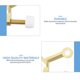 thumbnail image 2 of 4 unids Zinc Alloy Buffer Puerta Tappers Puertas Hogar Tappers Puertas Parachoques, 2 of 5