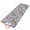 Pink Blue Black, variant on Spring Flowers 2'x6' Runner Rugs for Hallway Kitchen Bedside Non Slip Washable, Watercolor Floral Daisy Plants Rustic Entryway Rug Runners with Rubber Backing, Long Carpet Runner for Laundry Room