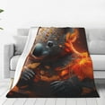 thumbnail image 4 of Cauagu Cute Maple Leaf Koala Pattern Flannel Bed Blankets,Fleece Blanket Comfortable Air Conditioning Blanket for Sofa Bed Travel Couch & Living Room -50"x40", 4 of 8