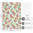 thumbnail image 2 of 2 Pcs Pioneer Flower Floral Print Pattern Kitchen Towels, Funny Microfiber Dish Towel Set, 18" X 26" Tea Towels, 2 of 6