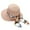 E, variant on LRen Tea Party Hats for Women Women's Summer Wide Brim Straw Hat Floppy Beach Sun Cap with UPF 50 Roll Up Design for Travel B