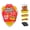 Yellow, variant on Pizza Pack® Reusable BPA-Free Silicone Storage Container with 5 Microwavable Trays, Yellow