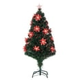 thumbnail image 2 of Gerson 4 ft. Pre Lit Multi Color Changing Fiber Optic Poinsettia Tree, 2 of 4