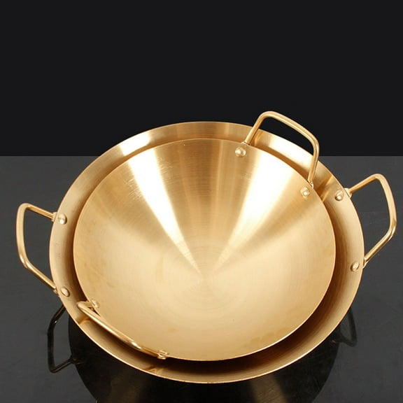 Amosfun Anti-Scalding Golden Stainless Steel Cookware for Safe Cooking