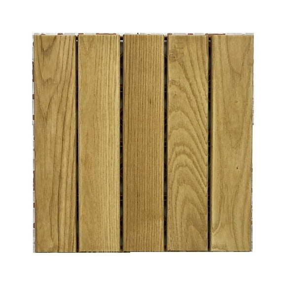 Jinsinto REAL Decking Tiles, Indoor Outdoor Interlocking Composite Decking Tiles, Wood/Plastic Flooring 30*30cm