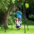 thumbnail image 5 of Foldable Swing Stand for Kids, Toddler Swing Sets for Backyard, Outdoor Metal Swing Frame for Baby Swings, Black, 5 of 7