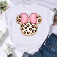 thumbnail image 1 of Disney Mickey Mouse Head Print Women T Shirt Fashion Love Heart T Shirt Harajuku Kawaii Top Tees Casual Short Sleeves Female TopL Gao Jinjia LED, 1 of 2
