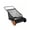 Black + orange hub, variant on Wisykoke 26 Inch Push Lawn Sweeper with 4 Spinning Brushes, 7 Cu.ft Large Capacity Leaf Collector, Adjustable Height Grass Sweeper, All Terrain Lawn Leaf Debris Removal Tool for Yard Garden Patio