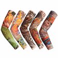 thumbnail image 7 of Janrevotw 1pcs Fashion Outdoor Sleeve Tattoo Sleeve Seamless Men'S And Women'S Flower Arm Tattoo Sleeve Sleeves Sun Protection Comfortable Tattoo Sleeves, 7 of 7
