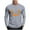 02# Gray, variant on Kukoosong Men's Halloween T-Shirts Casual Crew Neck Long Sleeve Tops Athletic Wear Graphic Blouse Top