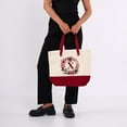 thumbnail image 5 of HIFA Initial Tote Bag for Women, Personalized Canvas Tote Bag - Two-Tone, Zipper Closure, Inner Pocket, Organic Cotton, Sturdy - Multipurpose Shoulder Bag Suitable for Shopping, Grocery, Beach, Travel, 5 of 5