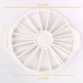 thumbnail image 2 of ShenMo 1 piece（White）Round Cake Slice & Pie Slicer Marker, Cake Divider, Cheesecake Cutter, Double Sided Cake Portion Marker, 14 or 16 Slices-Works for Cakes, 2 of 5