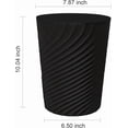thumbnail image 5 of 1.8 Gallon Small Trash Can Wastebasket Recycling Bin Slim Profile for Compact Spaces Bathroom, Office, Bedroom, Kitchen (1.8 Gallon, Black), 5 of 5